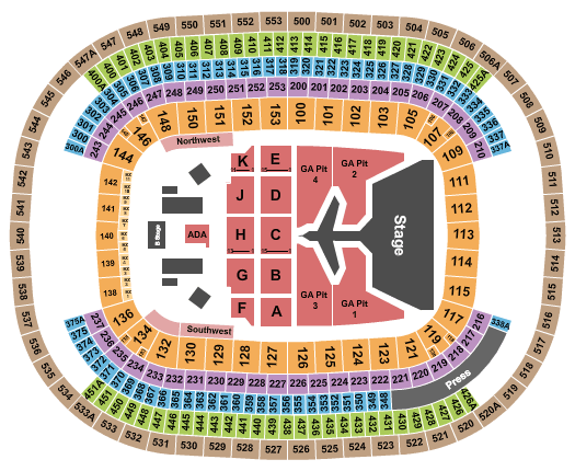 M&T Bank Stadium Morgan Wallen Seating Chart